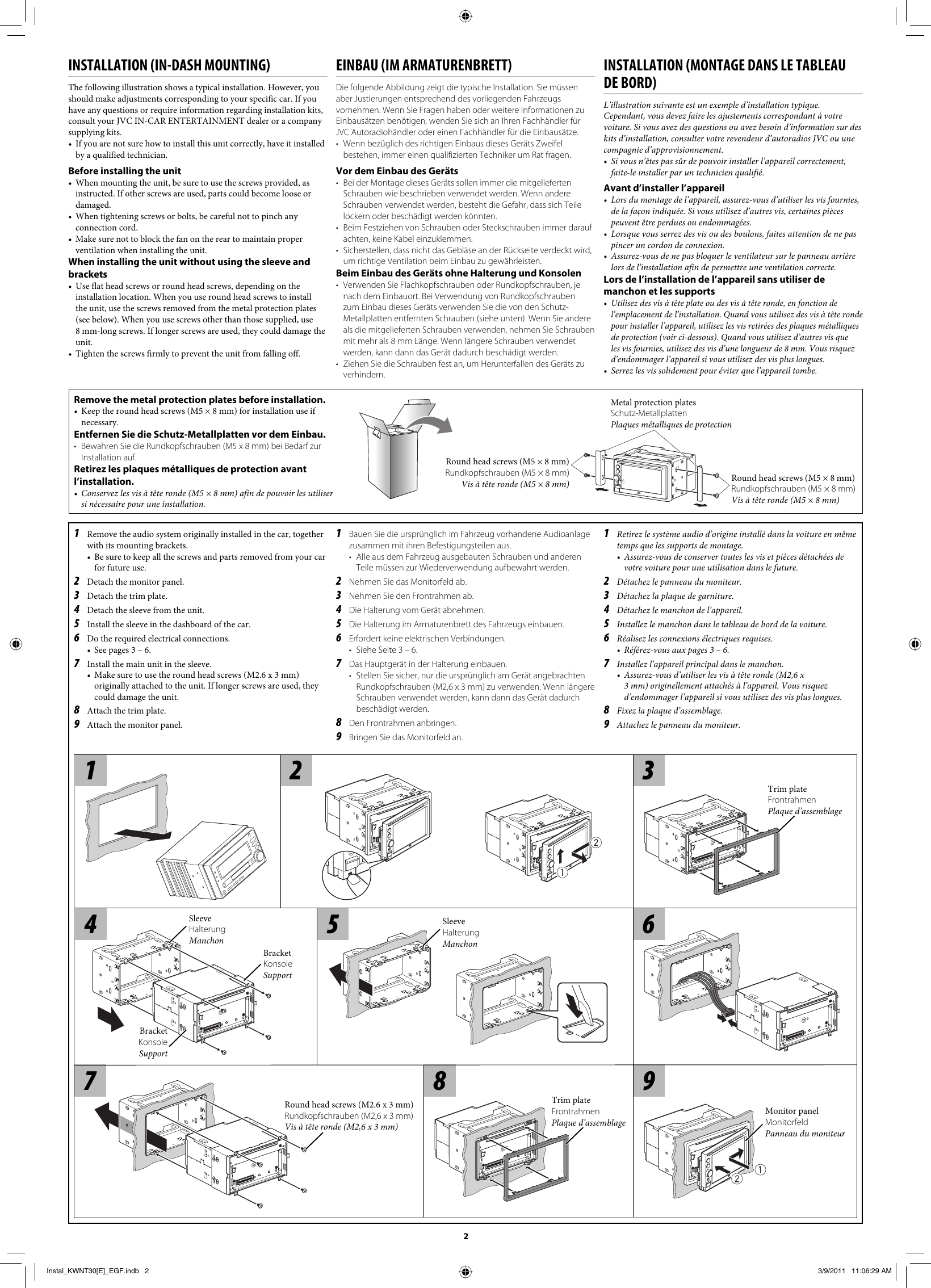 Page 2 of 6 - JVC KW-NT30E KW-NT30[E] User Manual LVT2220-004A