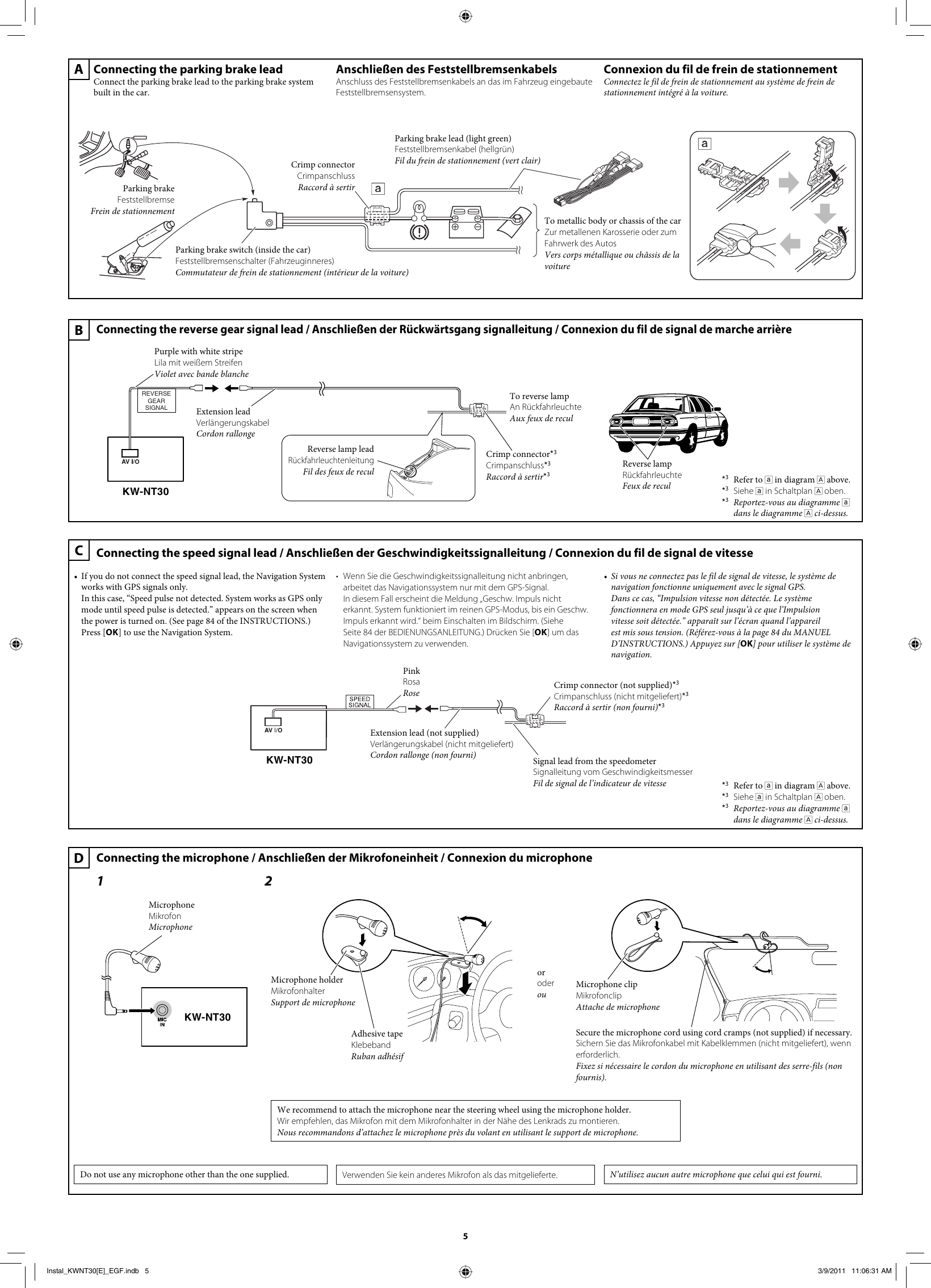 Page 5 of 6 - JVC KW-NT30E KW-NT30[E] User Manual LVT2220-004A