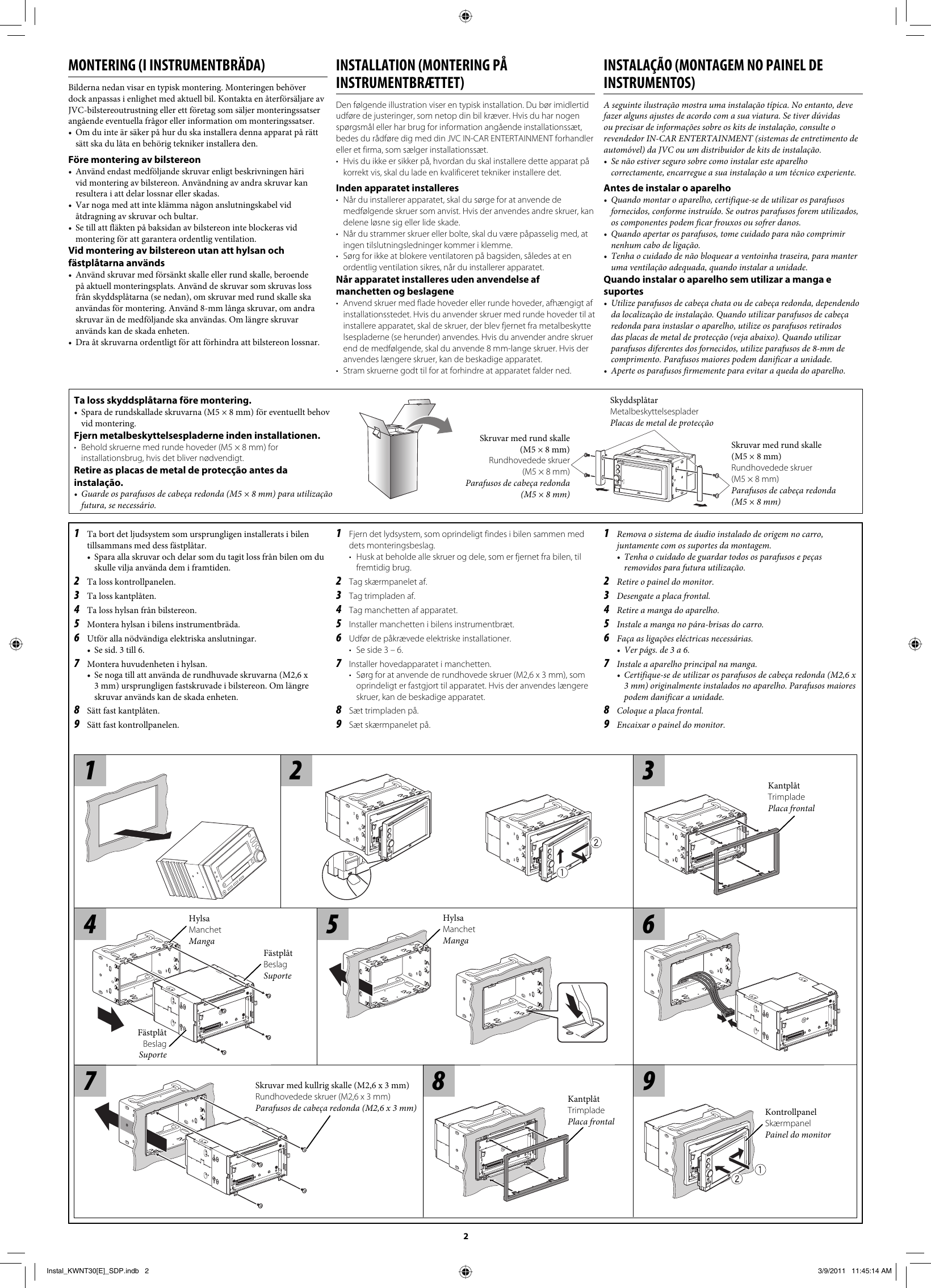 Page 2 of 6 - JVC KW-NT30E KW-NT30[E] User Manual LVT2220-006A