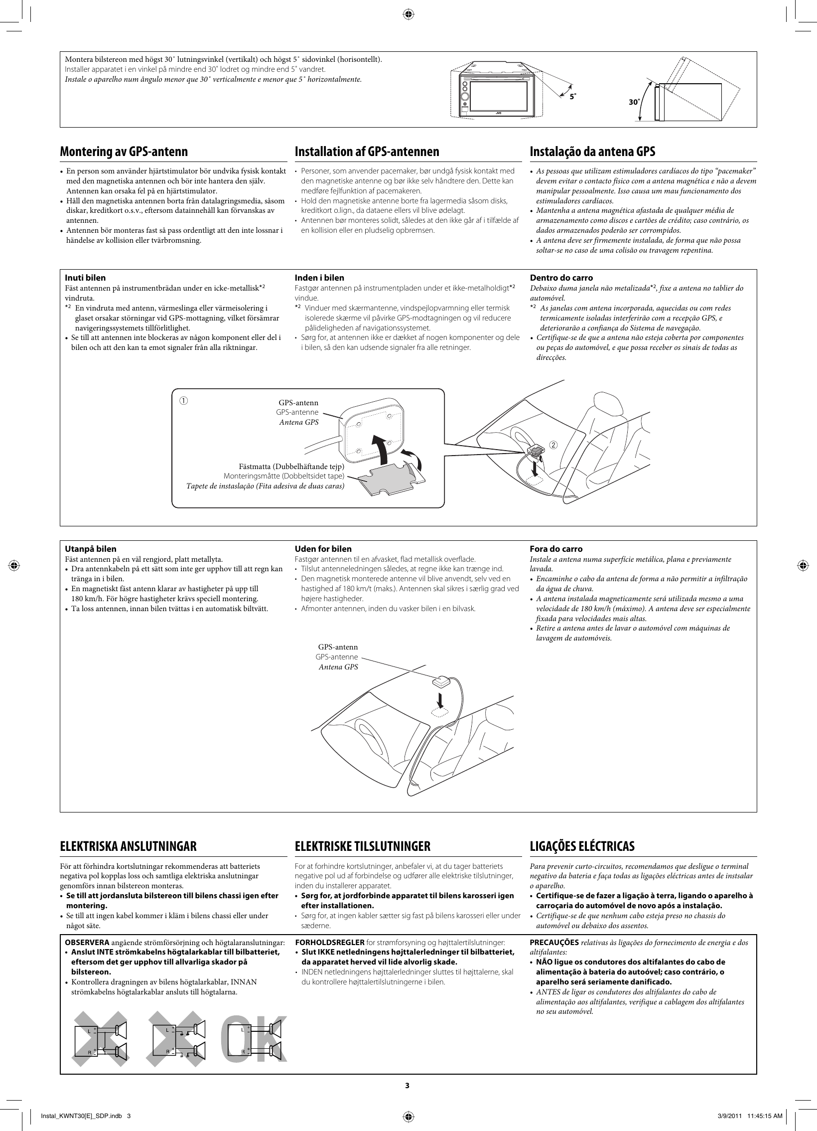 Page 3 of 6 - JVC KW-NT30E KW-NT30[E] User Manual LVT2220-006A