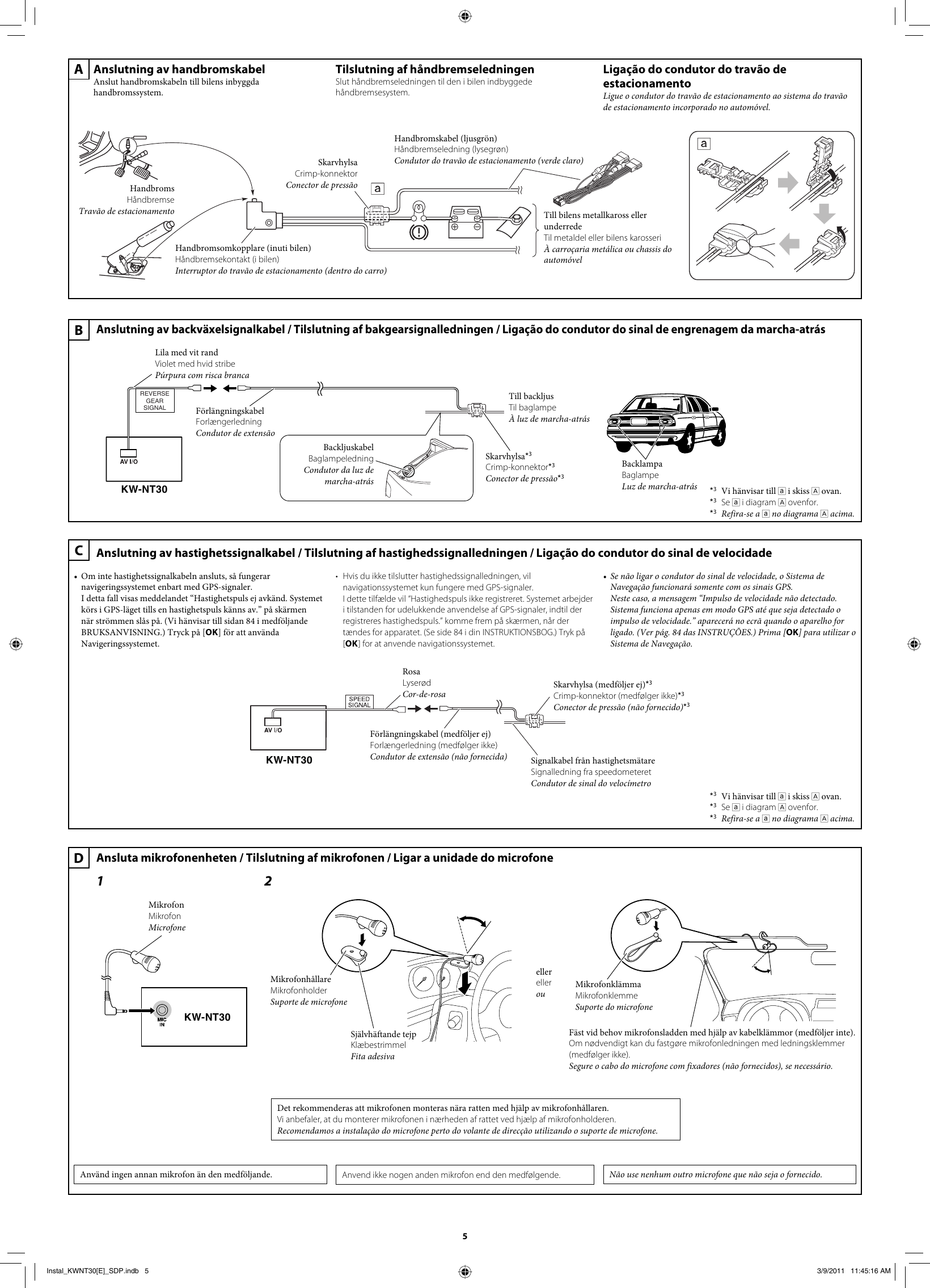 Page 5 of 6 - JVC KW-NT30E KW-NT30[E] User Manual LVT2220-006A