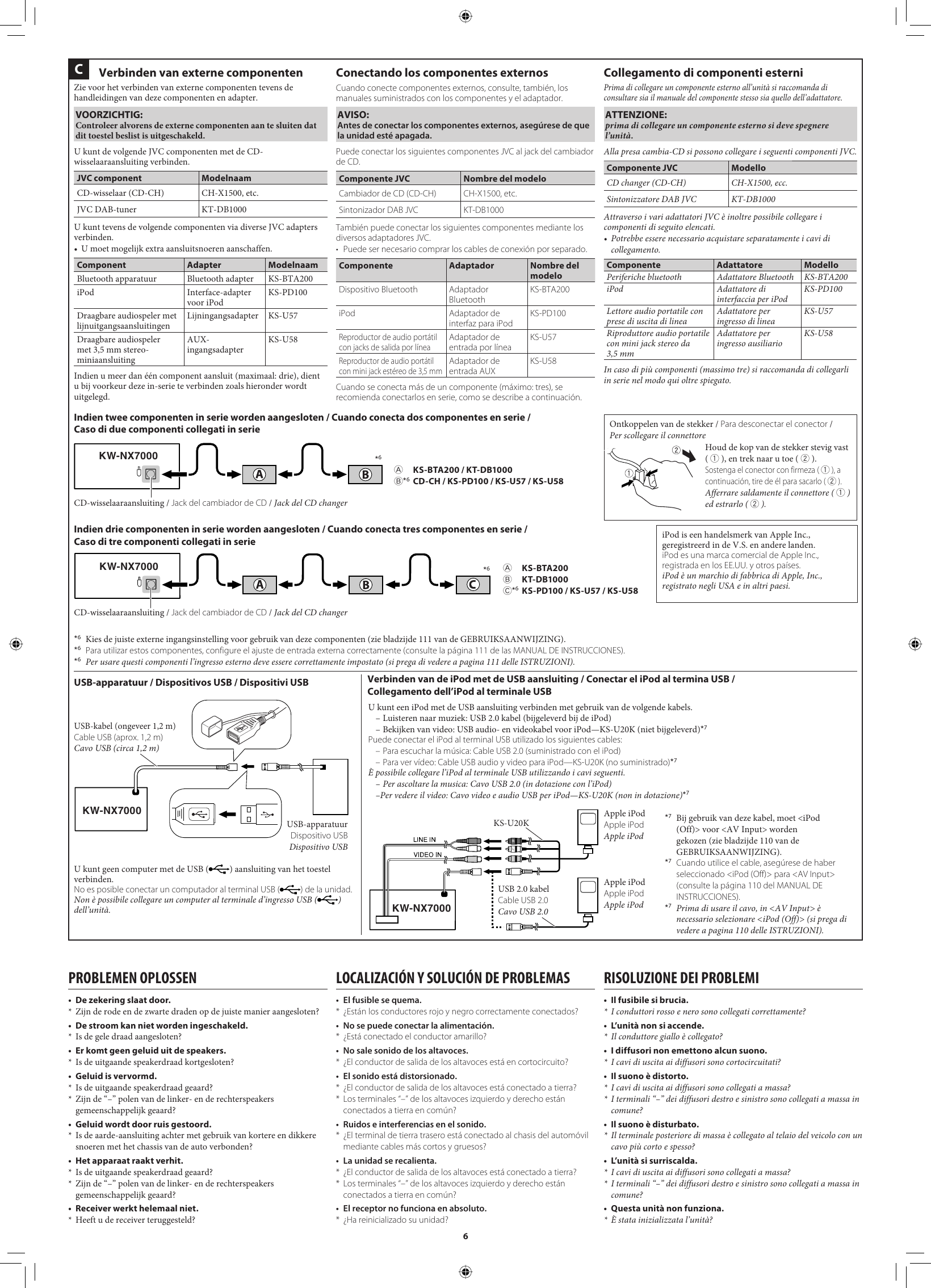 Page 6 of 6 - JVC KW-NX7000E KW-NX7000 Installation User Manual LVT1839-005A