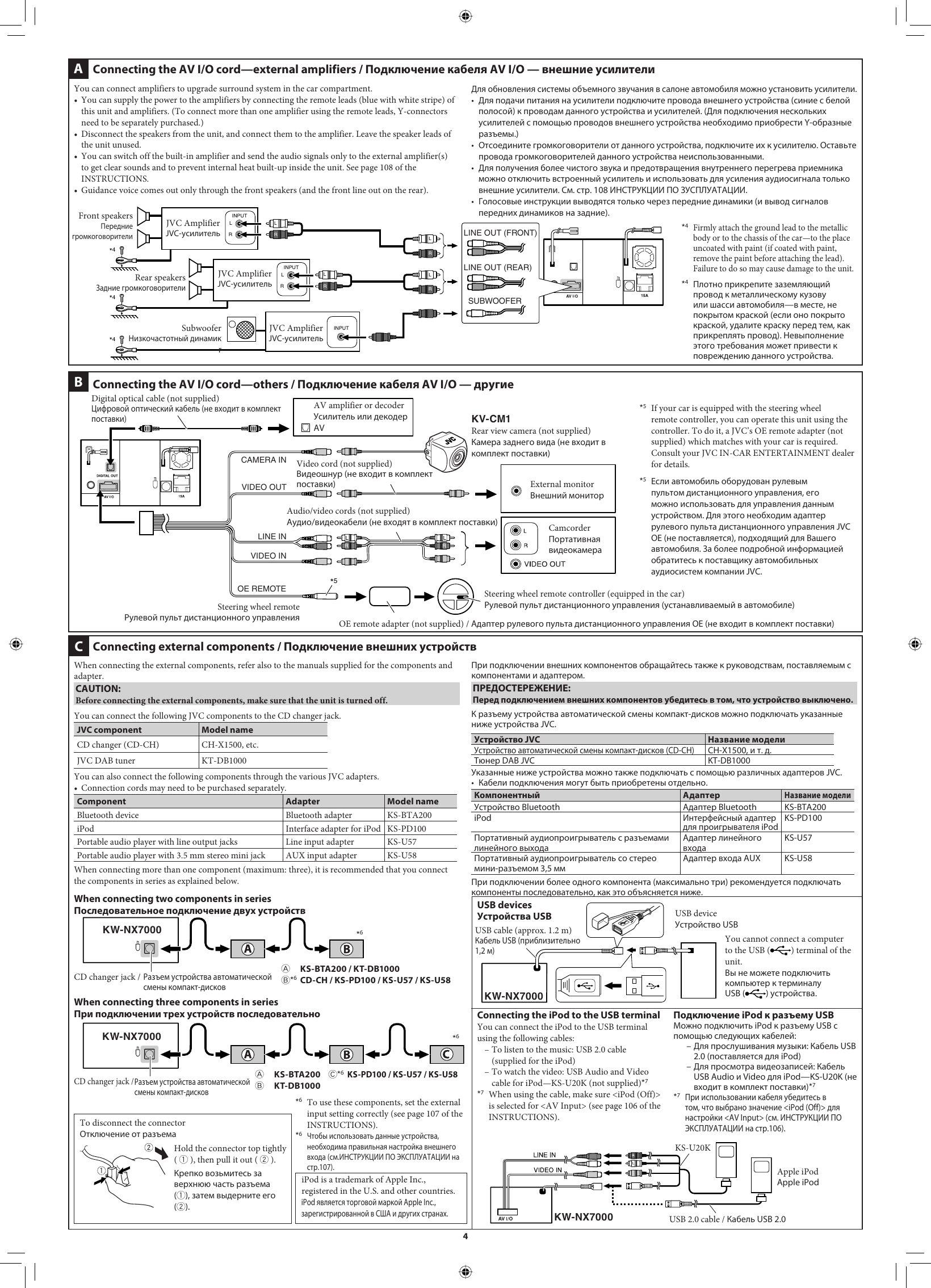 Page 4 of 4 - JVC KW-NX7000EE KW-NX7000 Installation User Manual LVT1840-002A