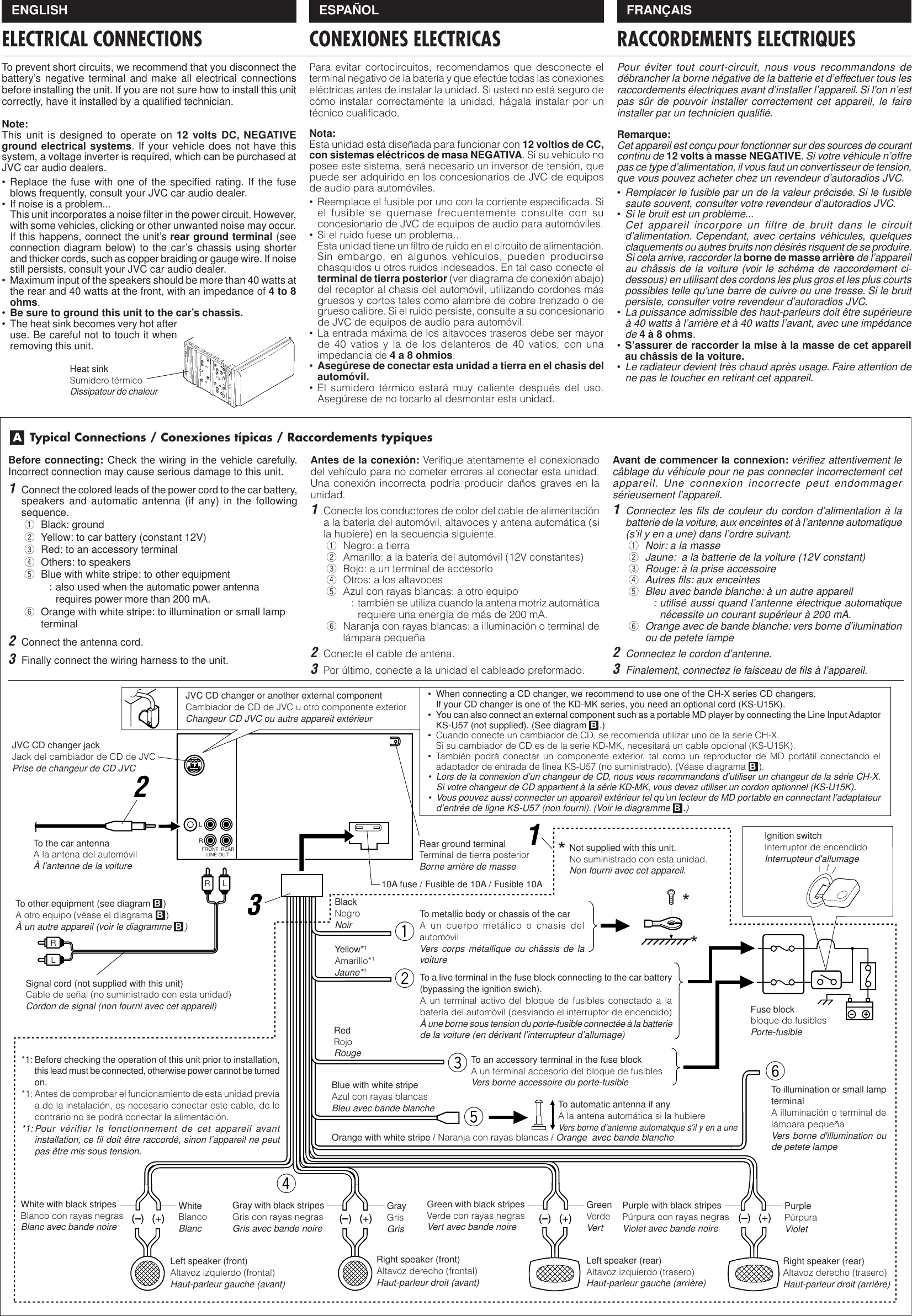 Page 3 of 4 - JVC KW-XC770 User Manual LVT0401-001A