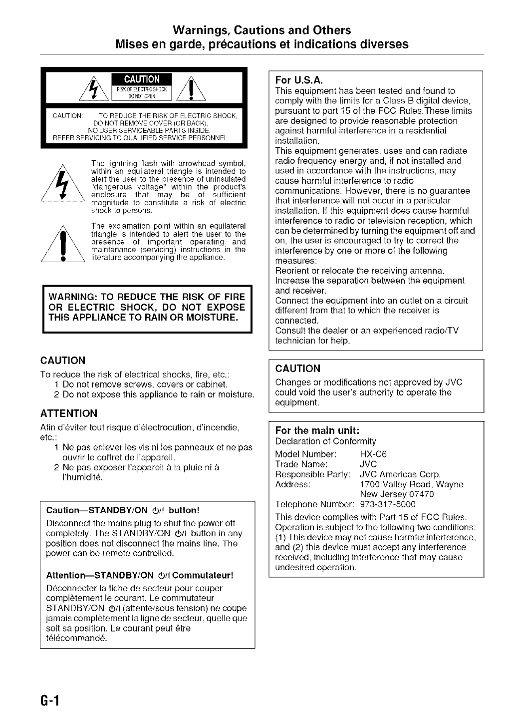 Jvc Tabletop Systems Manual L0523140