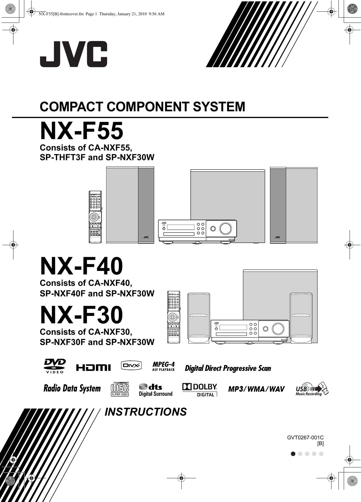 JVC NX F40B F55/NX F40/NX F30 User Manual GVT0267 001C