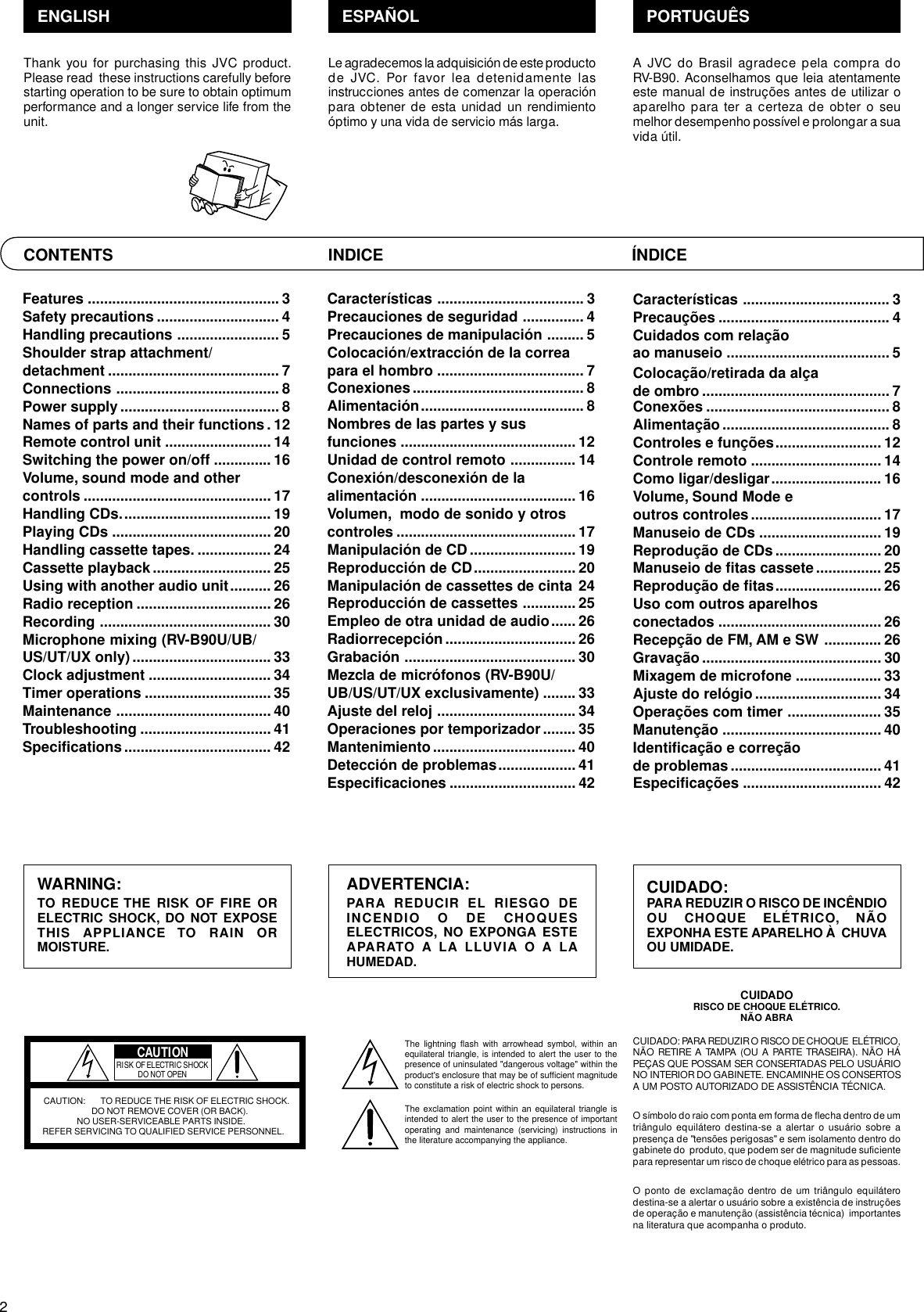 Jvc Rv B90 Manual User Vnn5219 151n