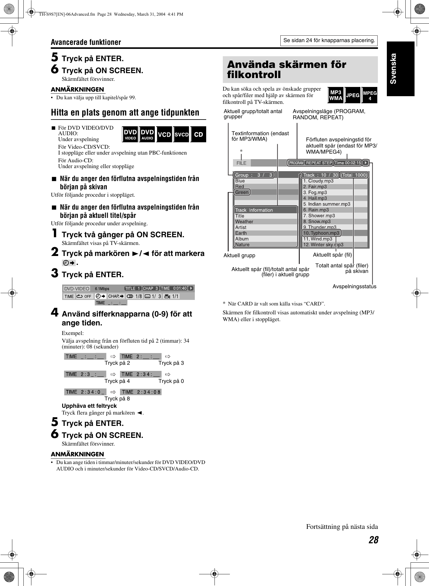 JVC TH S9EN S9/TH S7 User Manual LVT1149 007A