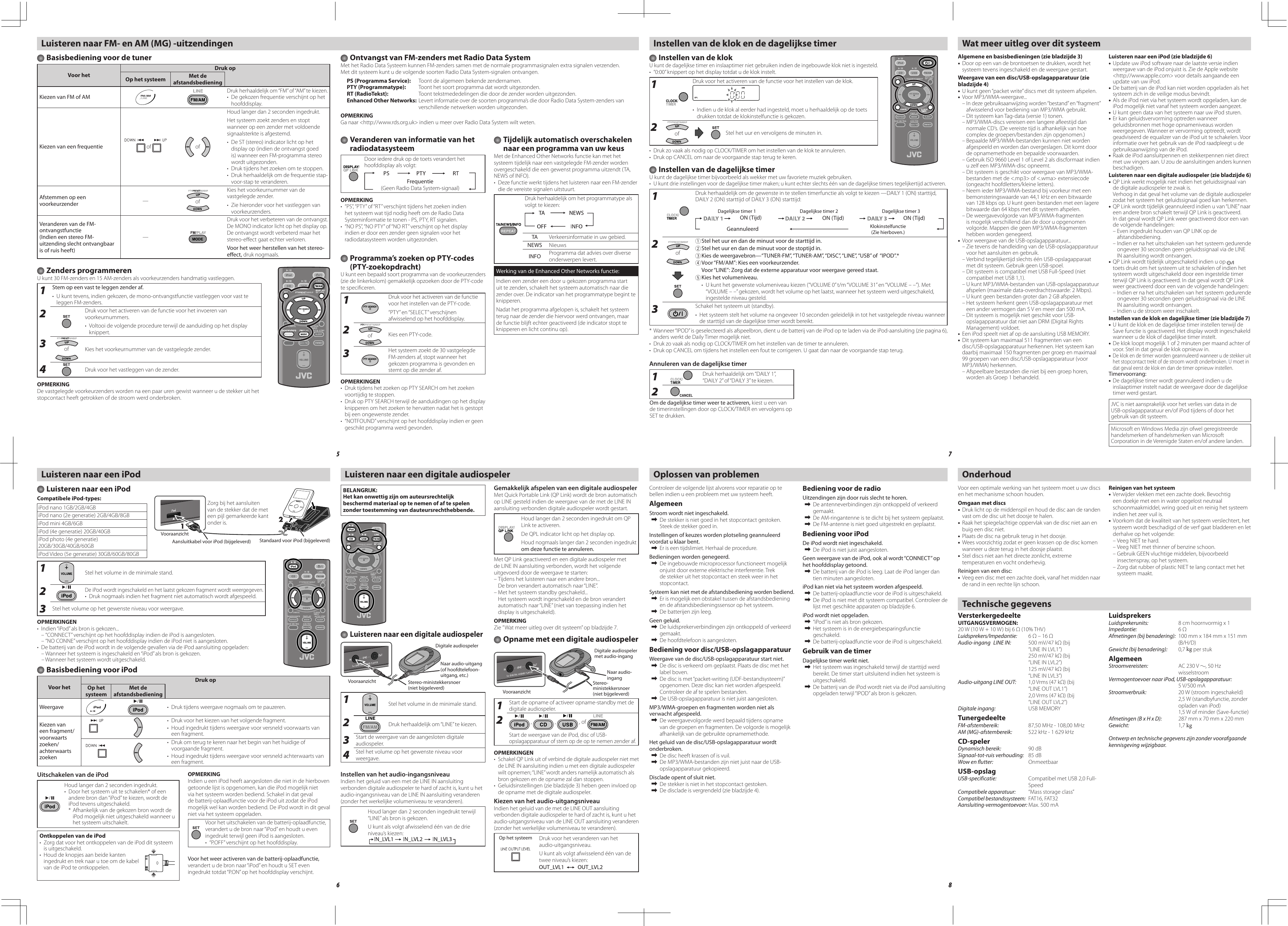 Page 2 of 2 - JVC UX-EP100 User Manual GNT0076-006B