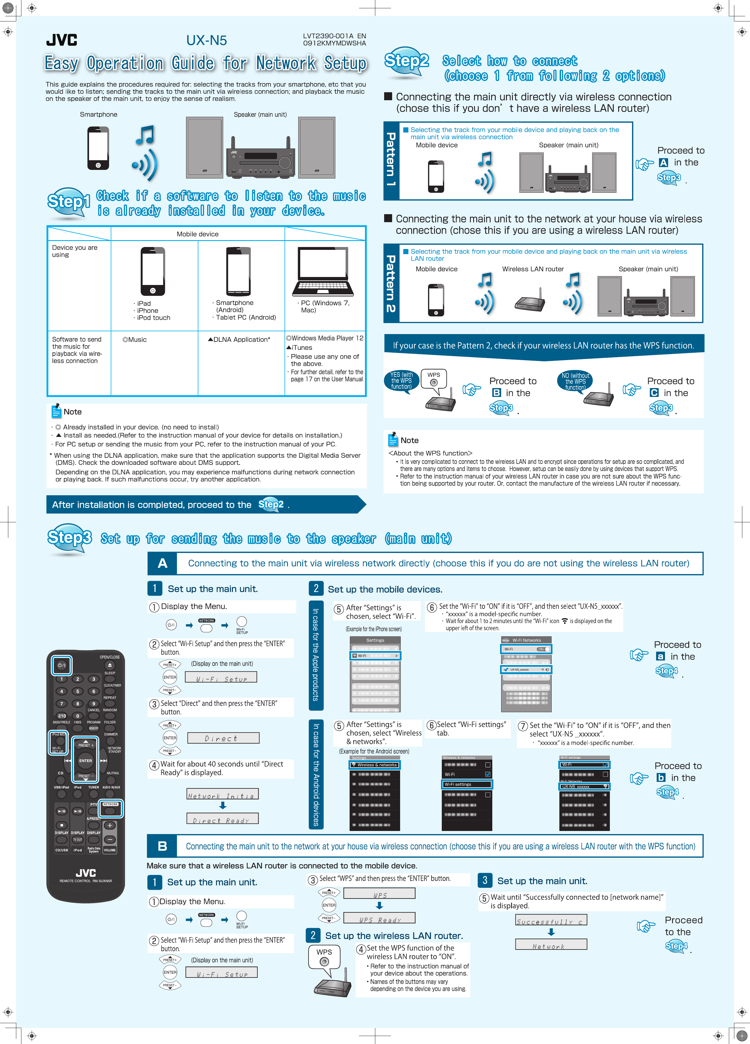 Page 1 of 2 - JVC UX-N5E User Manual LVT2390-001A