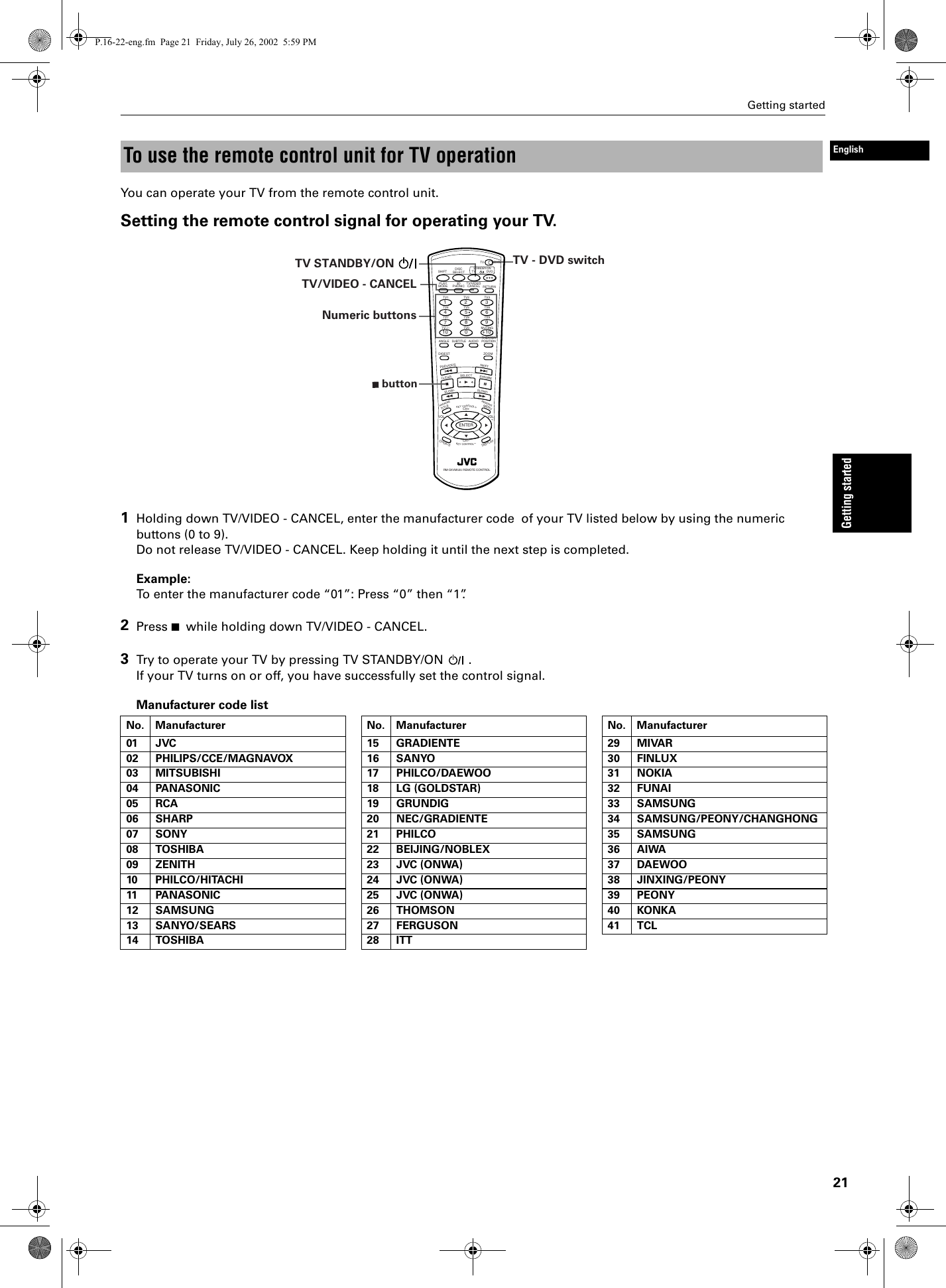 Jvc Xv M512sl M512 En Cover User Manual Let0222 002a