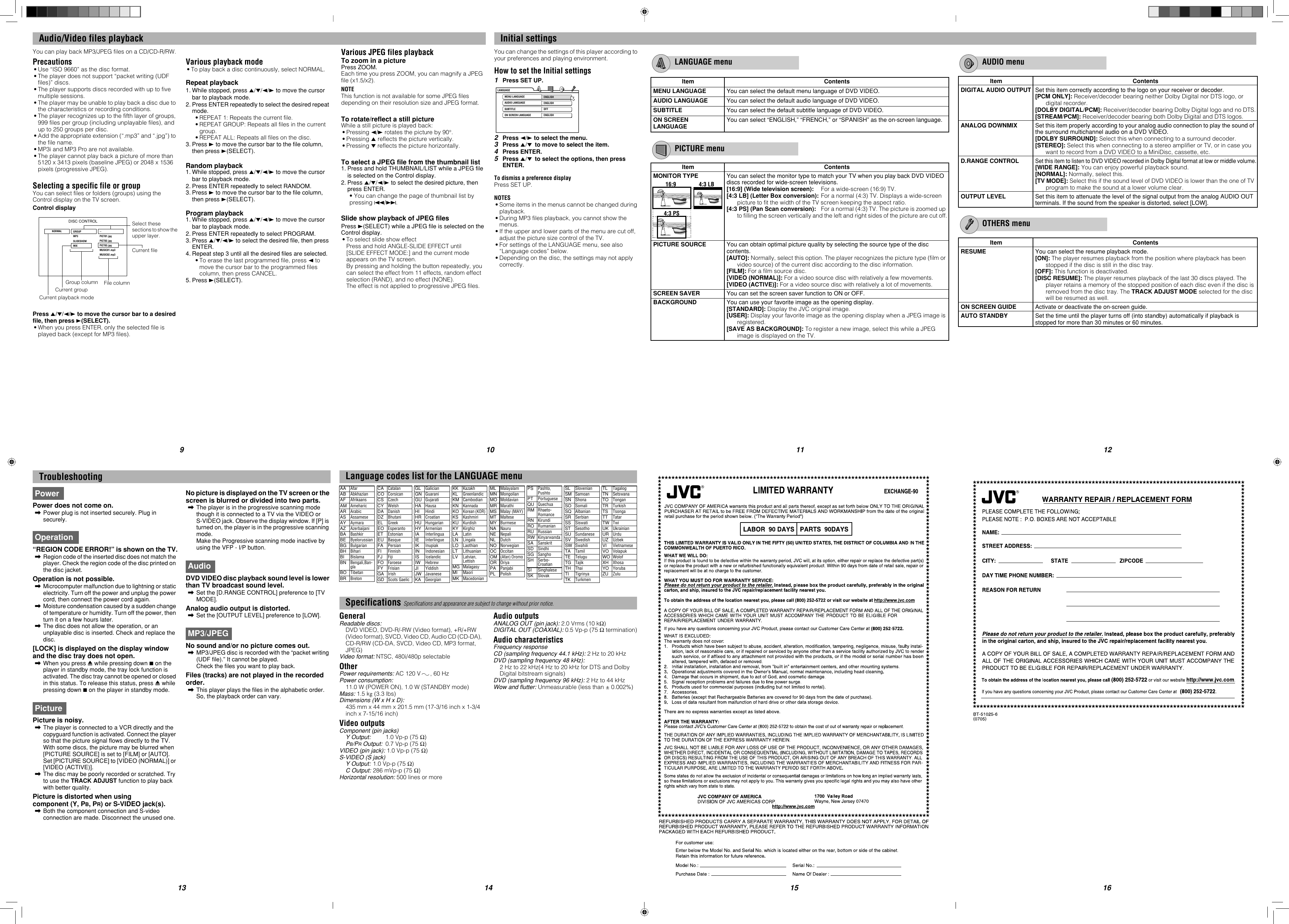 Page 2 of 2 - JVC XV-N330B XV-N330B/XV-N332S