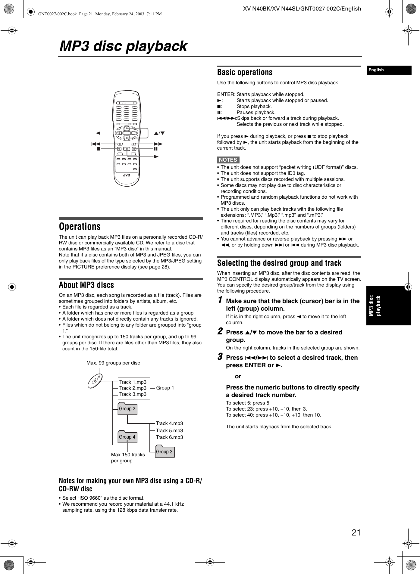 Jvc Xv N40bk N40bk Xv N44sl User Manual Gnt0027 002c