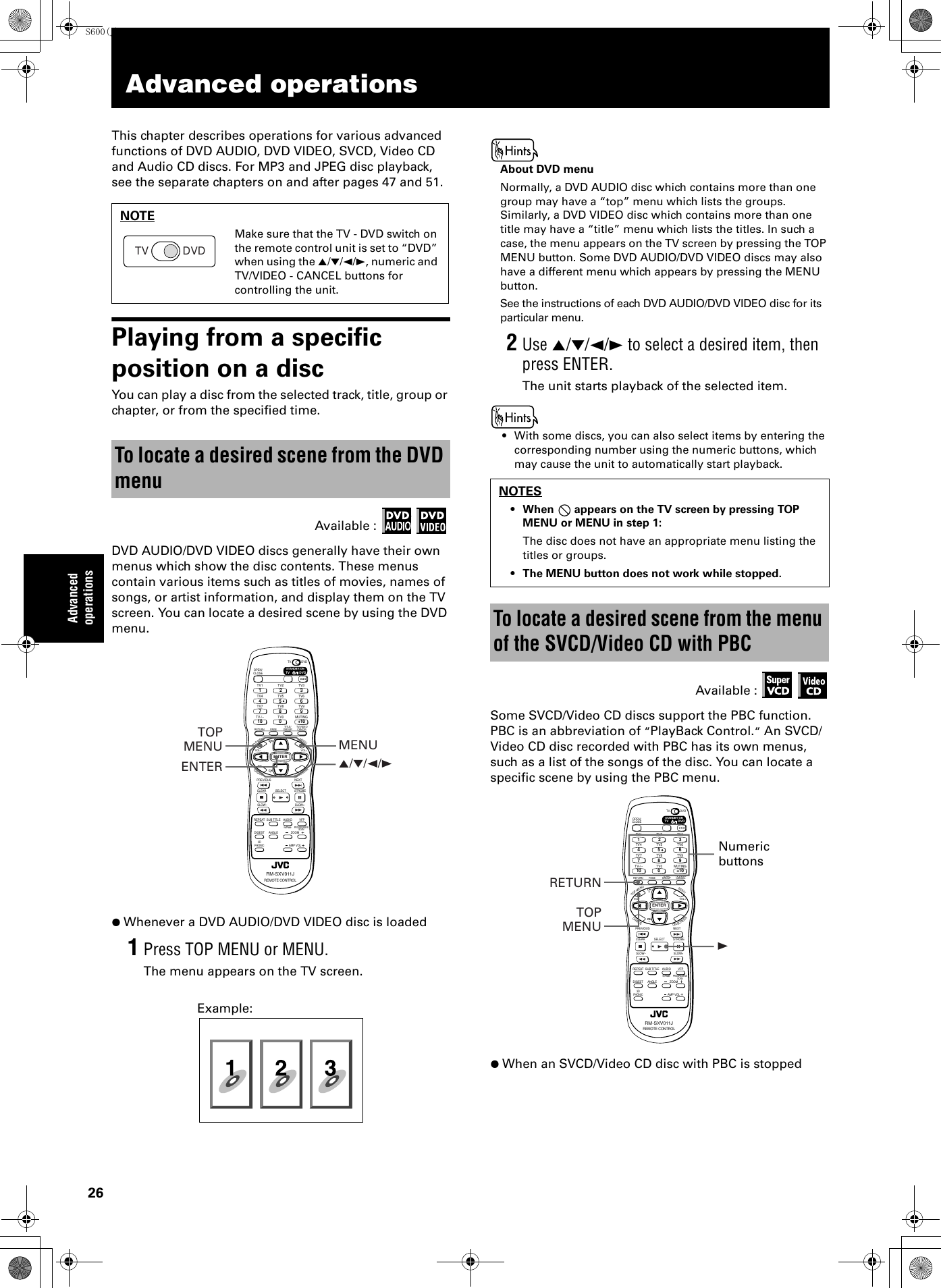 Jvc Xv Sa600bk Let05 002a User Manual Sa600bk Sa602sl