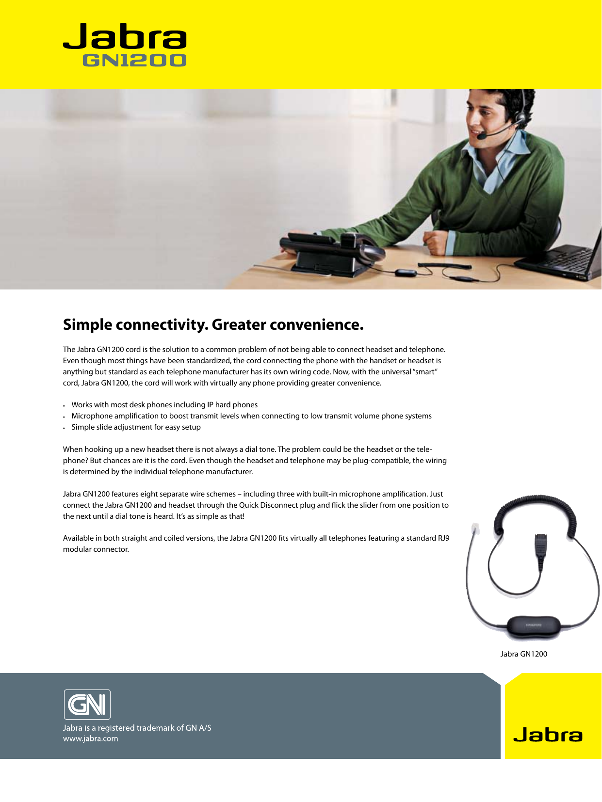 Page 1 of 2 - Jabra Jabra-Gn1200-Users-Manual-  Jabra-gn1200-users-manual