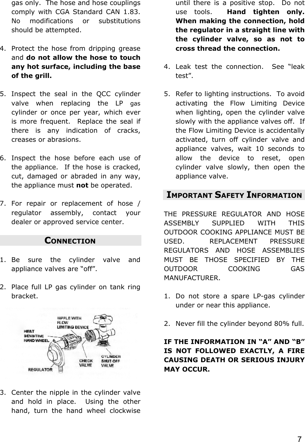 Page 7 of 12 - Jackson Jackson-Jg3-Users-Manual Grills Manual