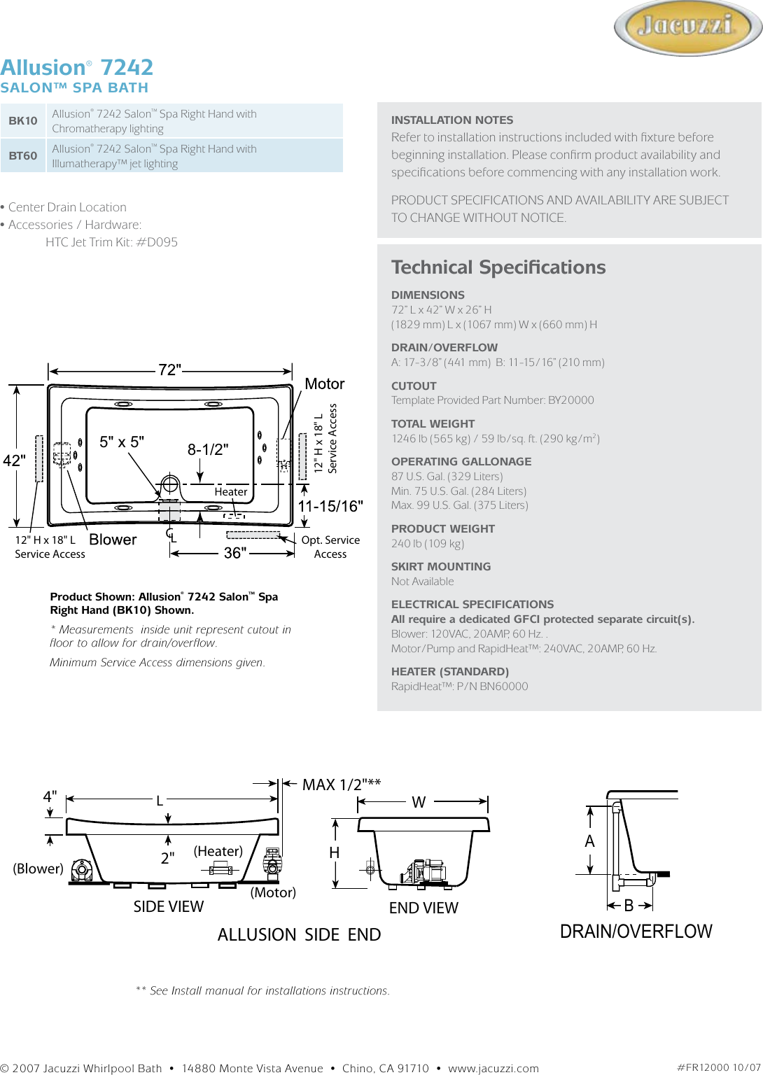 Page 2 of 2 - Jacuzzi 7242 User Manual  To The 1adfffd0-0bda-4588-8b60-a1090e8d881b
