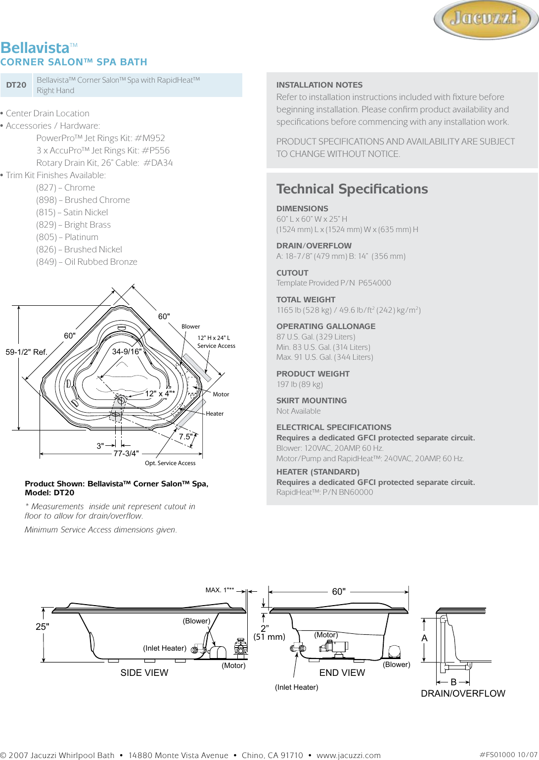 Page 2 of 2 - Jacuzzi Jacuzzi-Bellavista-Dt20-Users-Manual-  Jacuzzi-bellavista-dt20-users-manual