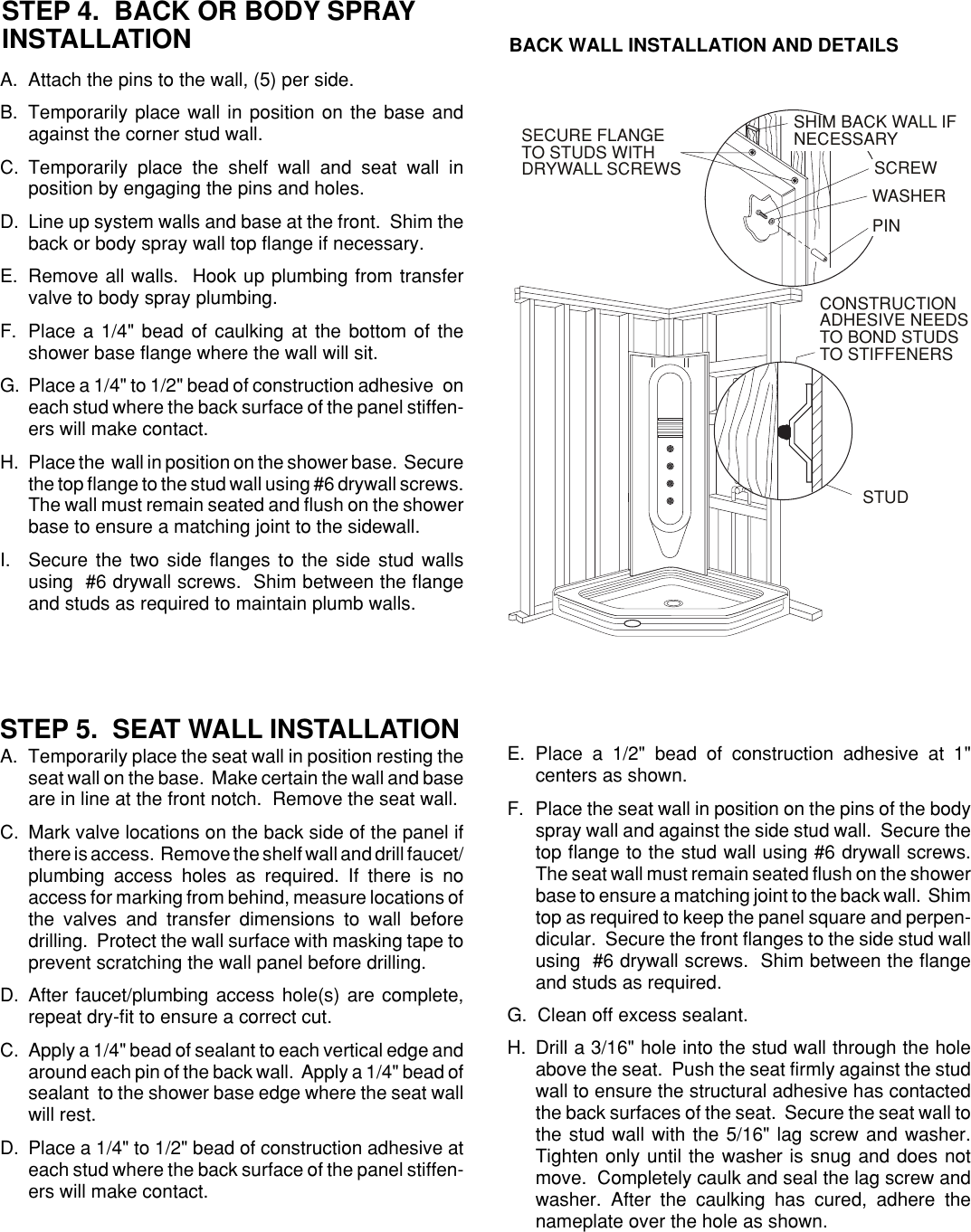 Page 4 of 8 - Jacuzzi Jacuzzi-Neo-Angle-Shower-System-Users-Manual- Neo Angle M903  Jacuzzi-neo-angle-shower-system-users-manual