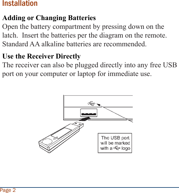 Page 4 of 12 - Jade-Range Jade-Range-Jade-Range-Universal-Remote-Jade-Presentation-Remote-Users-Manual-  Jade-range-jade-range-universal-remote-jade-presentation-remote-users-manual