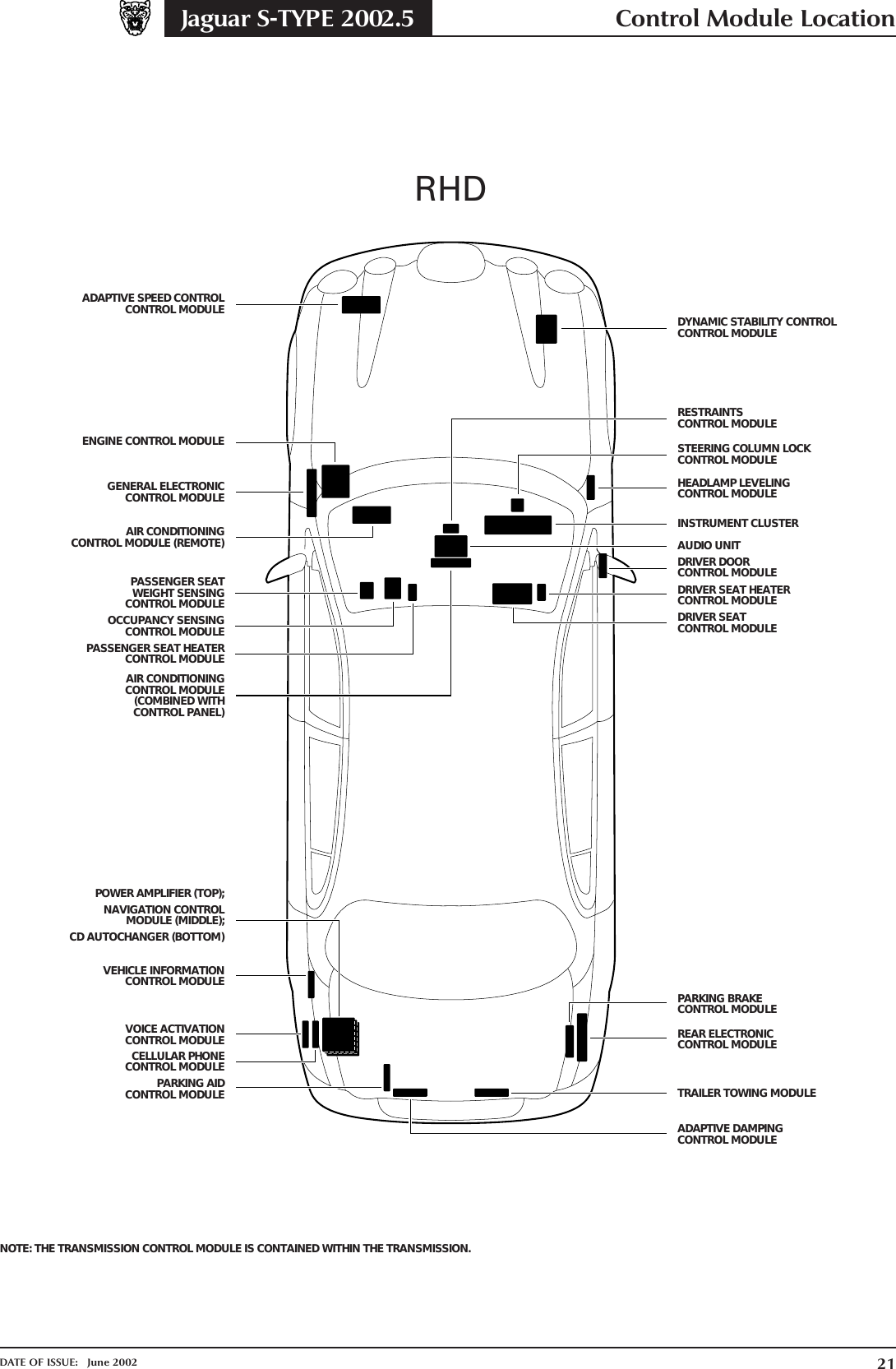 2004 jaguar s type climate control module