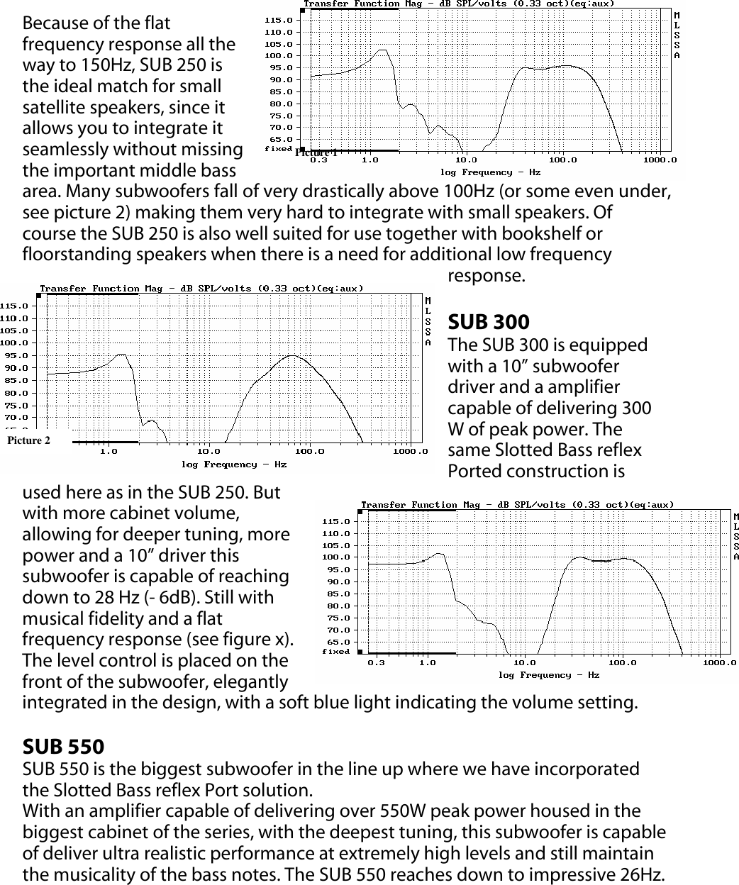 Page 3 of 9 - Jamo Jamo-250-Users-Manual SUB 250 - 650