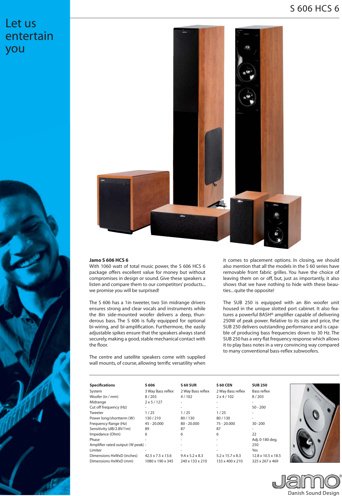 Page 1 of 1 - Jamo Jamo-S-606-Hcs-6-Users-Manual- S 606 HCS 6  Jamo-s-606-hcs-6-users-manual