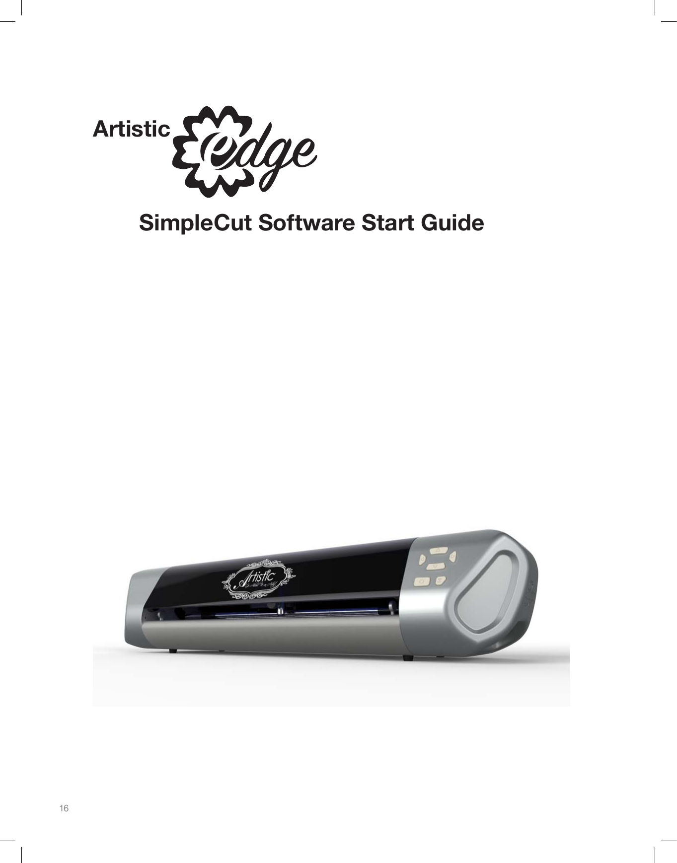 16SimpleCut Software Start GuideArtistic