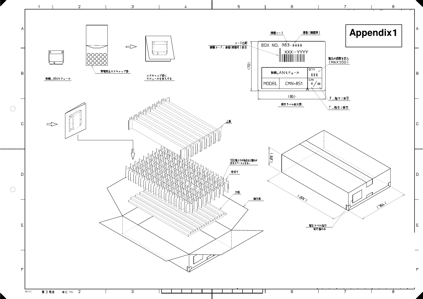       Appendix１１１１ A XXX－YYYY 