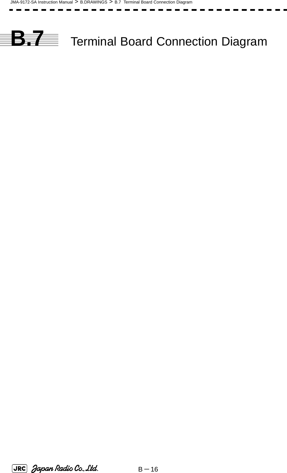 B－16JMA-9172-SA Instruction Manual &gt; B.DRAWINGS &gt; B.7  Terminal Board Connection DiagramB.7 Terminal Board Connection Diagram