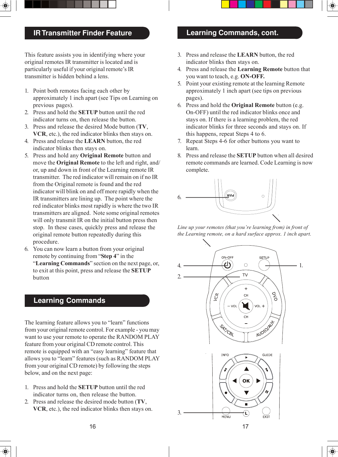 Jasco Rm24950 Users Manual 24950 Wheels Learning Remote 4D OM.pmd