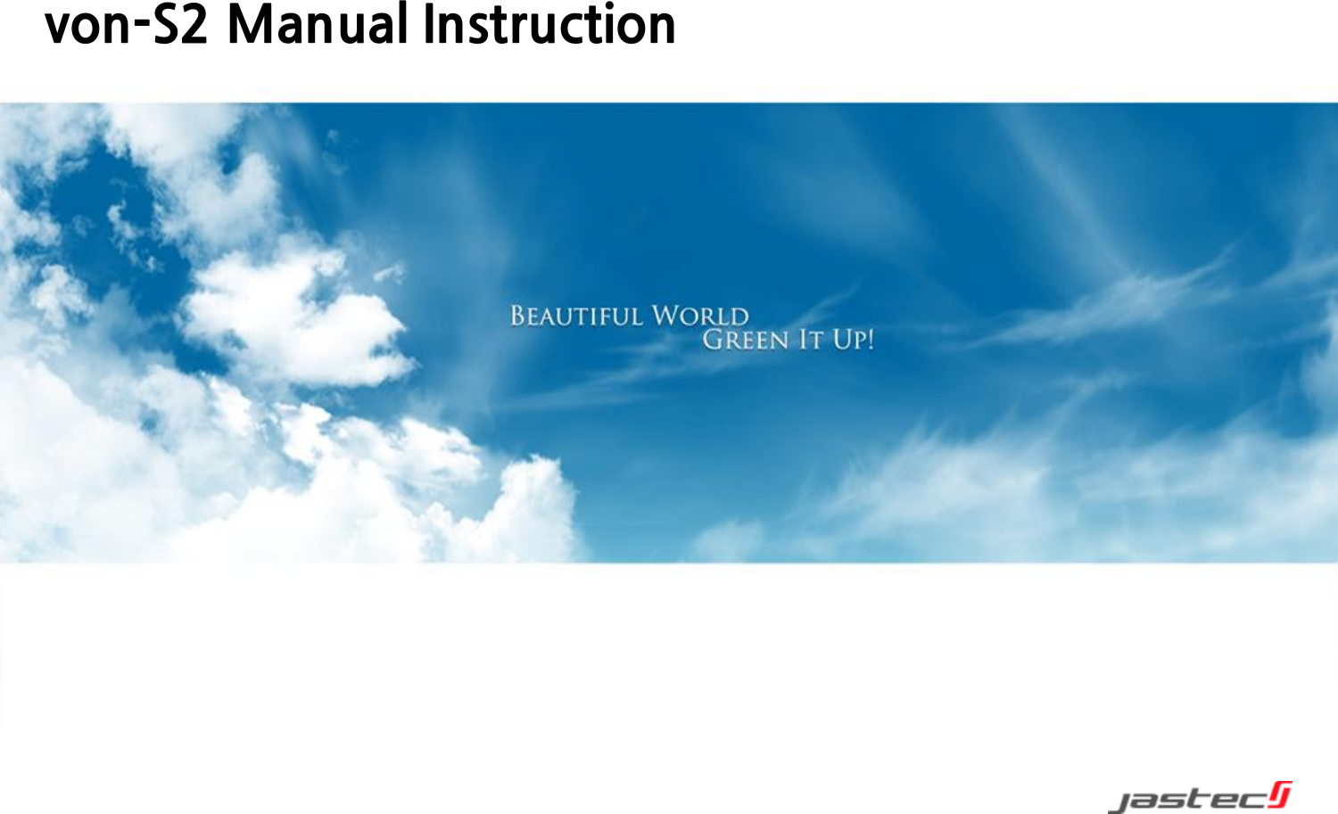 von-S2 Manual Instruction 