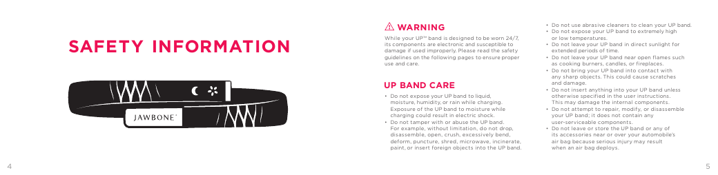 Page 3 of 9 - Jawbone Jawbone-Up-Instruction-Manual-  Jawbone-up-instruction-manual