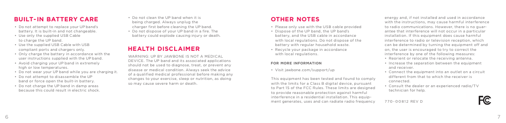Page 4 of 9 - Jawbone Jawbone-Up-Instruction-Manual-  Jawbone-up-instruction-manual