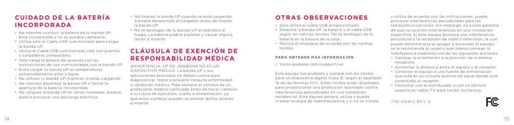 Page 8 of 9 - Jawbone Jawbone-Up-Instruction-Manual-  Jawbone-up-instruction-manual