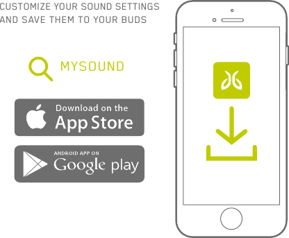 5MYSOUNDCUSTOMIZE YOUR SOUND SETTINGS AND SAVE THEM TO YOUR BUDS