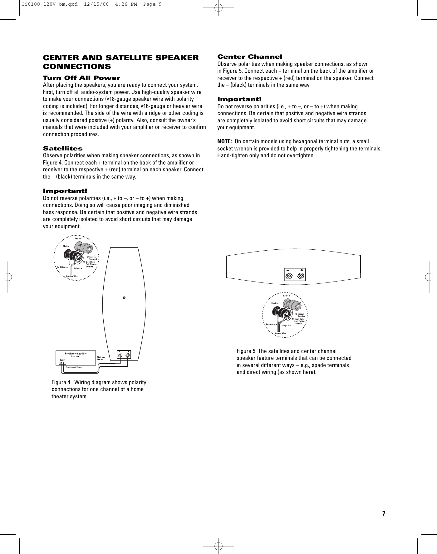 Page 7 of 12 - Jbl Jbl-Cs6100-Users-Manual-  Jbl-cs6100-users-manual