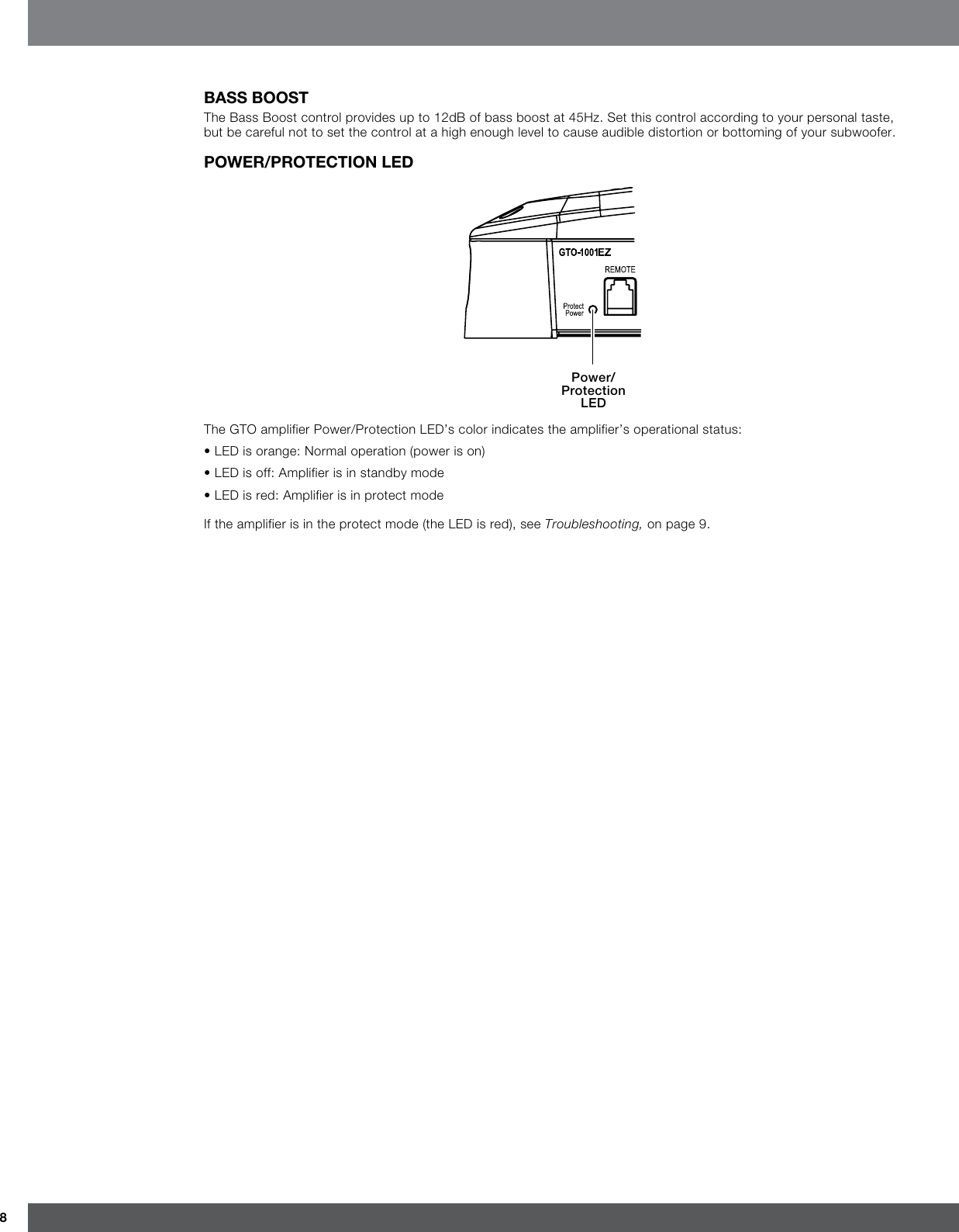 Page 8 of 11 - Jbl Jbl-Gto-1001Ez-Users-Manual-  Jbl-gto-1001ez-users-manual