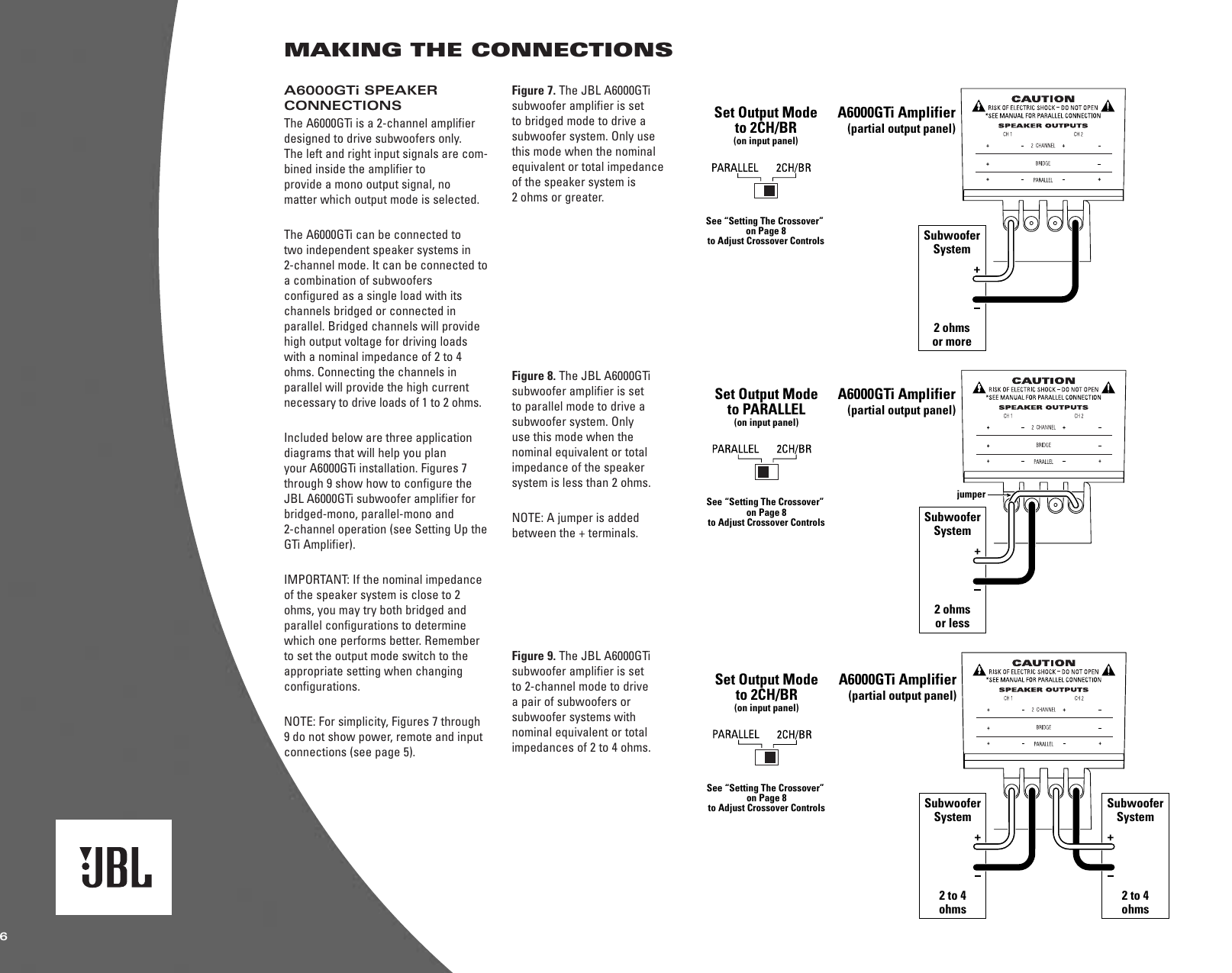 Page 6 of 12 - Jbl Jbl-Jbl-Car-Amplifier-A3000Gti-Users-Manual- 20377_A6000_GTi Amp_Eng  Jbl-jbl-car-amplifier-a3000gti-users-manual