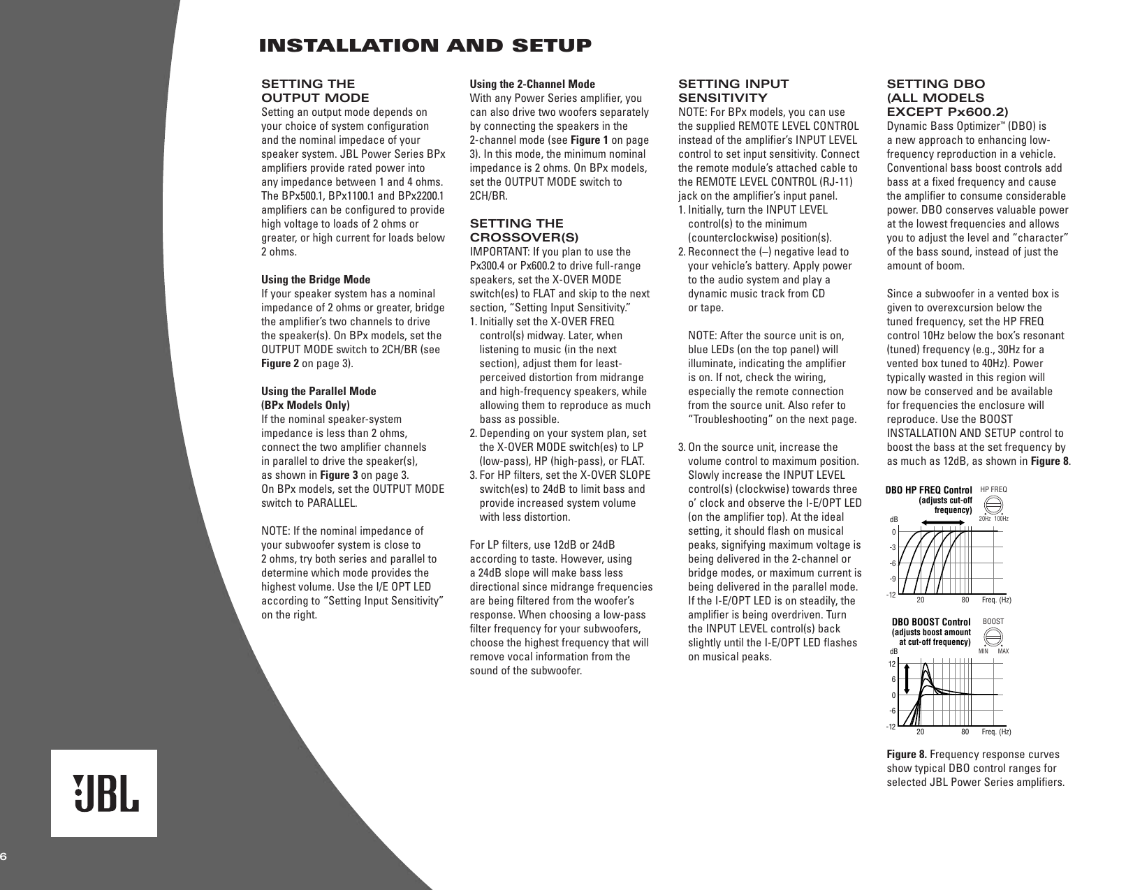 Page 6 of 8 - Jbl Jbl-Power-Series-Bpx1100-1-Users-Manual- Power Series Amp OM  Jbl-power-series-bpx1100-1-users-manual