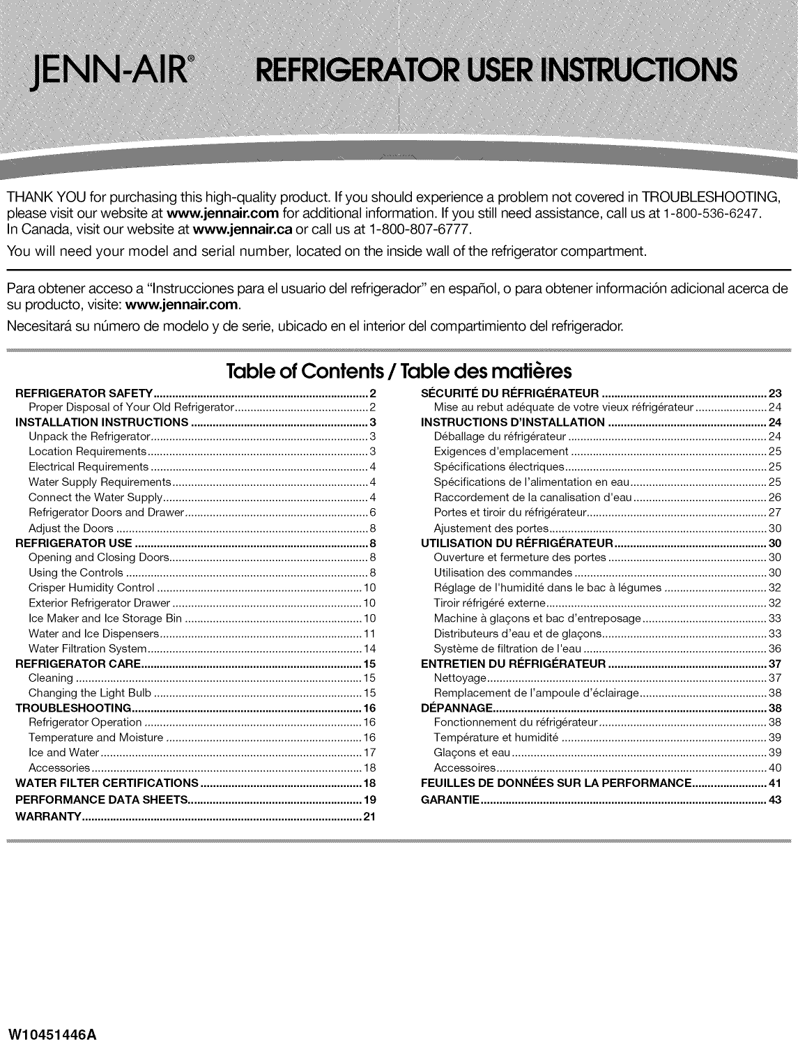 Jenn Air Range User Manual