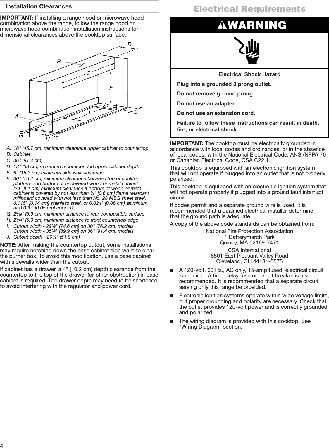 Jenn Air JGC2530EB00 User Manual GAS COOKTOP Manuals And Guides 1709365L