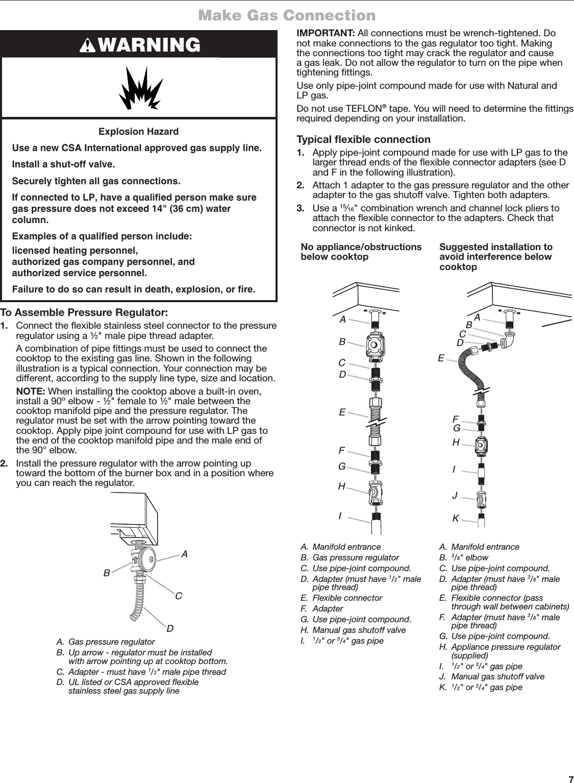 Page 7 of 10 - Jenn-Air JGC2530EB00 User Manual  GAS COOKTOP - Manuals And Guides 1709365L