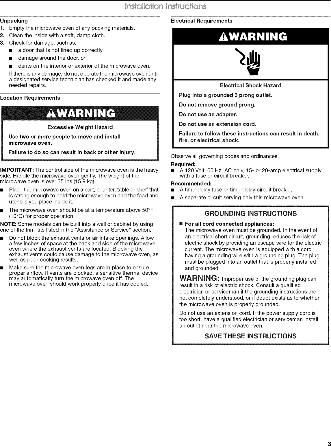 Jenn Air Jmc1150ww00 User Manual Countertop Microwave 1 5 Cu Ft
