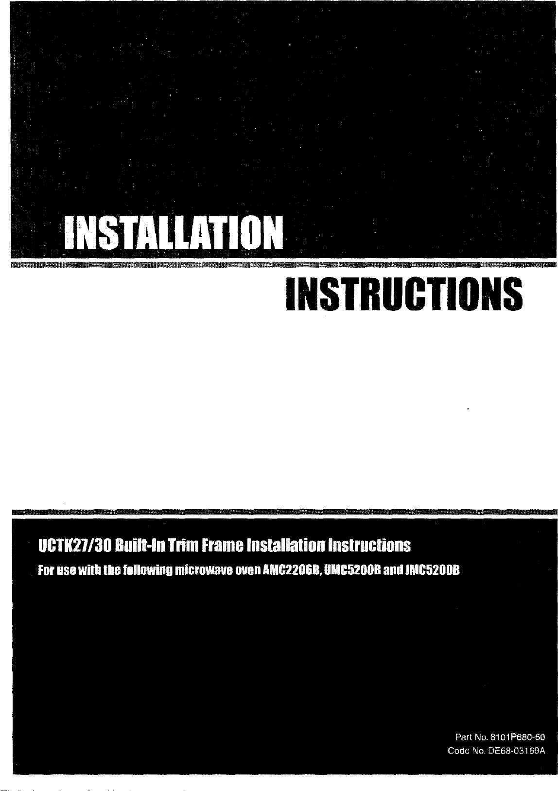 Jenn Air JMC5200BAW User Manual JENNAIR MICROWAVE Manuals And Guides