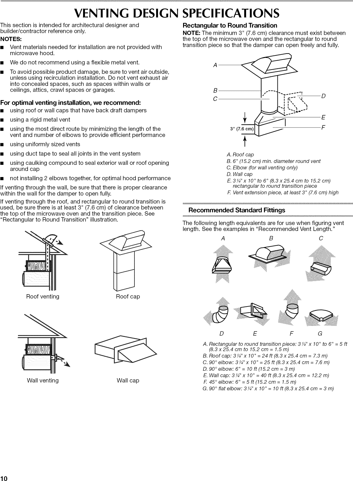 Page 10 of 12 - Jenn-Air JMV8208DB00 User Manual  MICROWAVE OVEN/HOOD 2.0 CU. FT. - Manuals And Guides L0906188