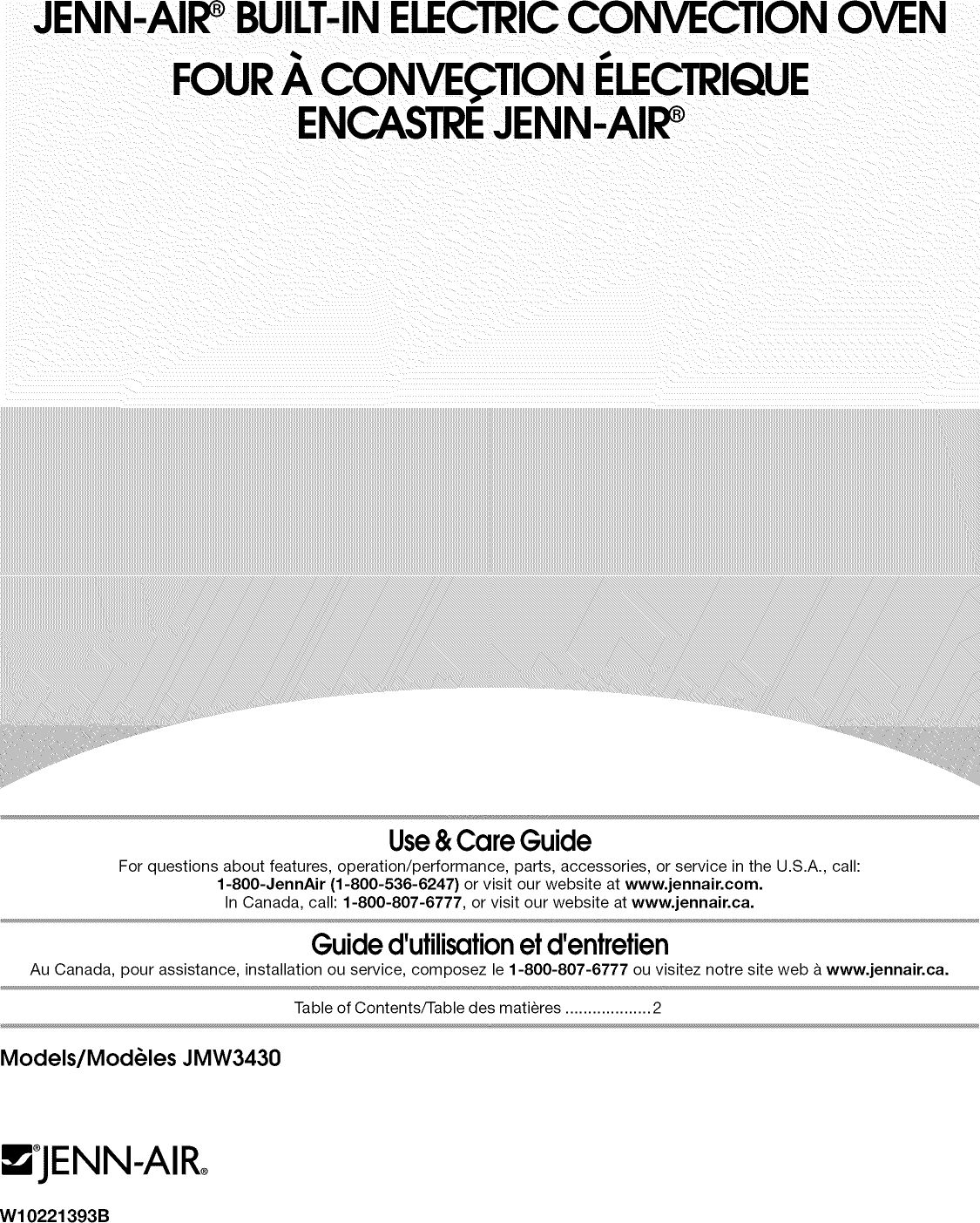 Jenn Air JMW3430WB01 User Manual 30 MICROWAVE / WALL OVEN COMBO Manuals