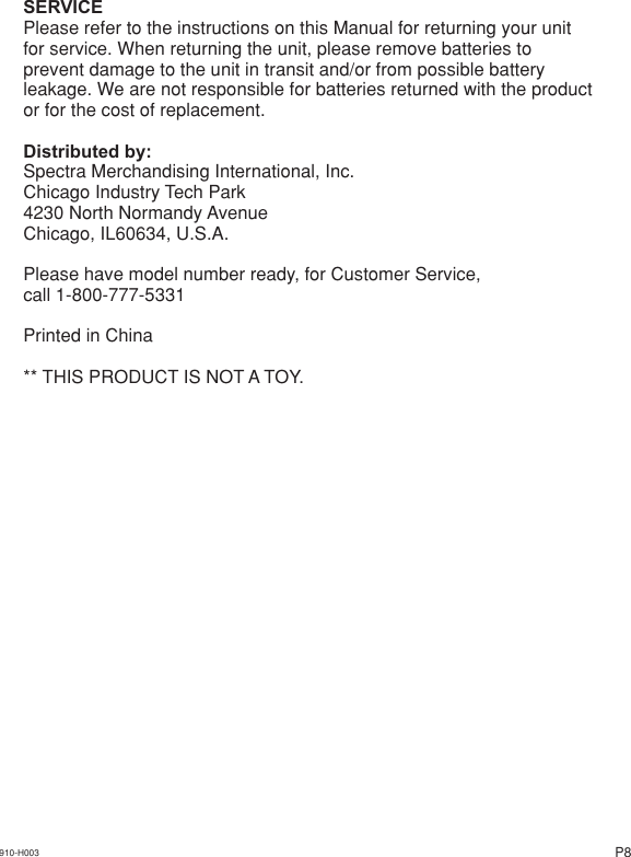 Page 9 of 11 - Jensen Jensen-Hello-Kitty-Kt2054-Users-Manual-  Jensen-hello-kitty-kt2054-users-manual