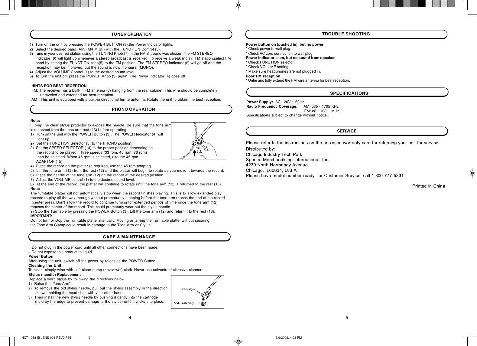Page 3 of 3 - Jensen Jensen-Jta-220-Users-Manual- JTA-220 EIB JENS 001 REV2  Jensen-jta-220-users-manual