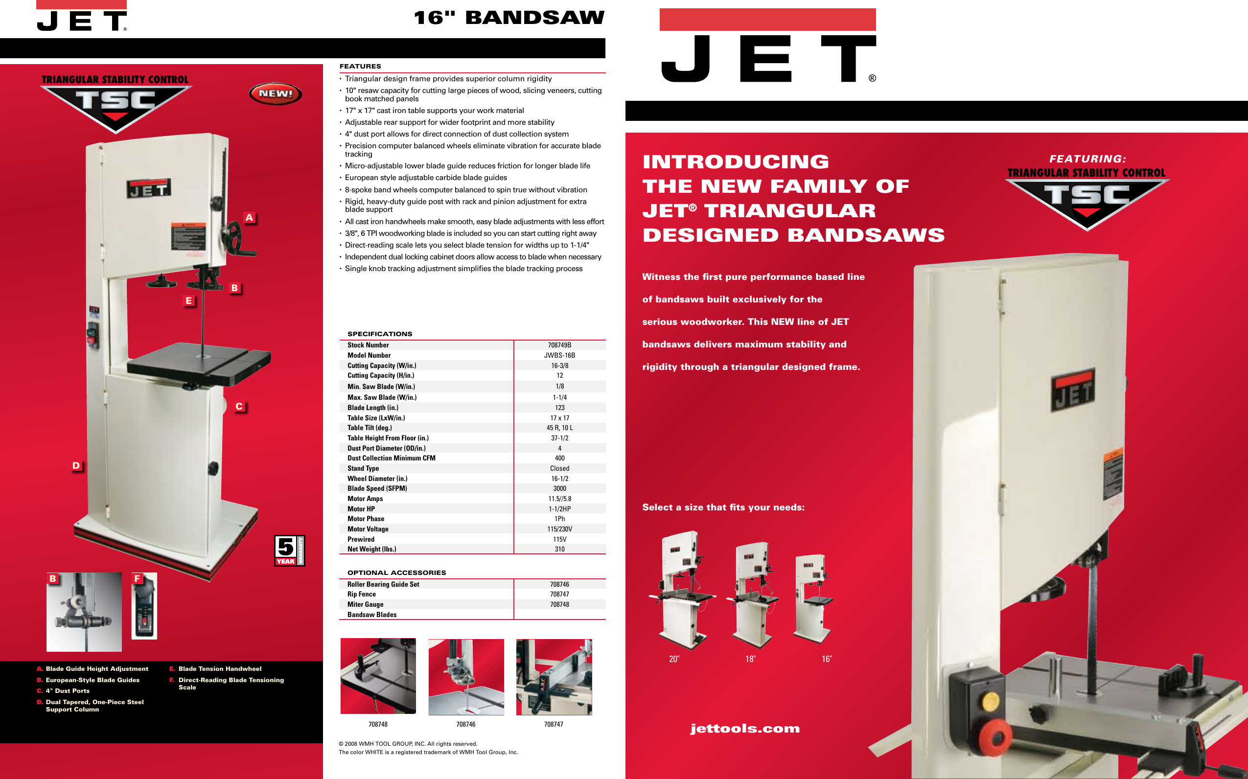 Page 1 of 4 - Jet-Tools Jet-Tools-16-Bandsaw-Users-Manual-  Jet-tools-16-bandsaw-users-manual